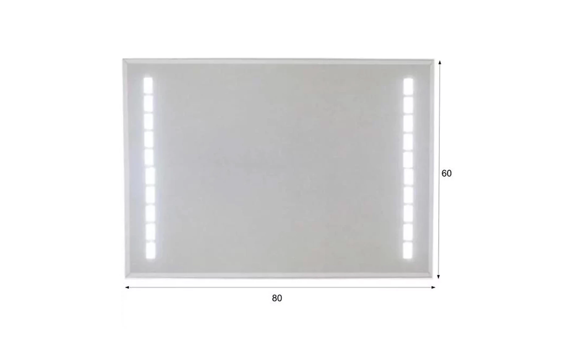 Kupatilsko ogledalo LED 8 80x60cm