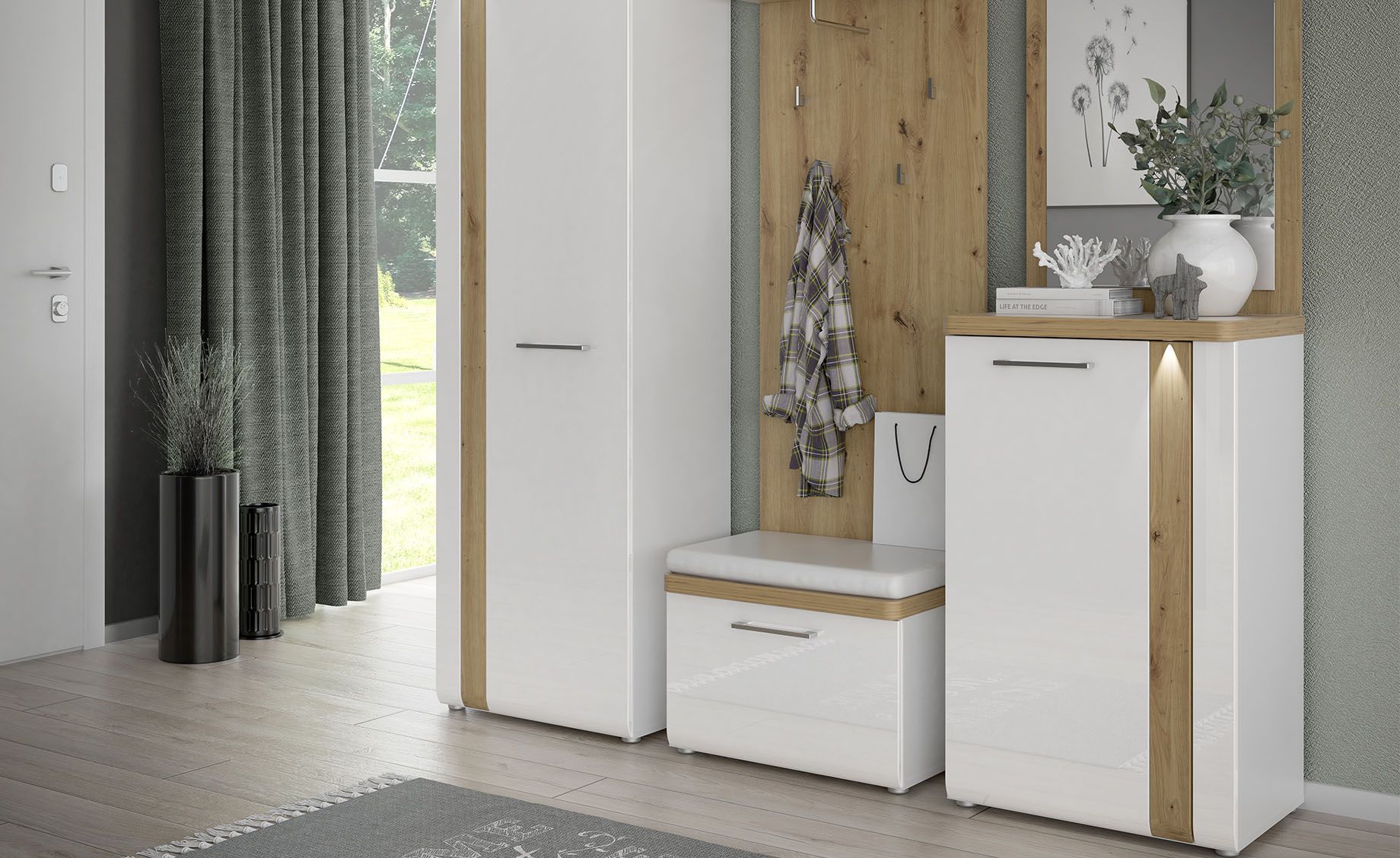 Tuluza ormar 1 vrata 60x43x196 cm