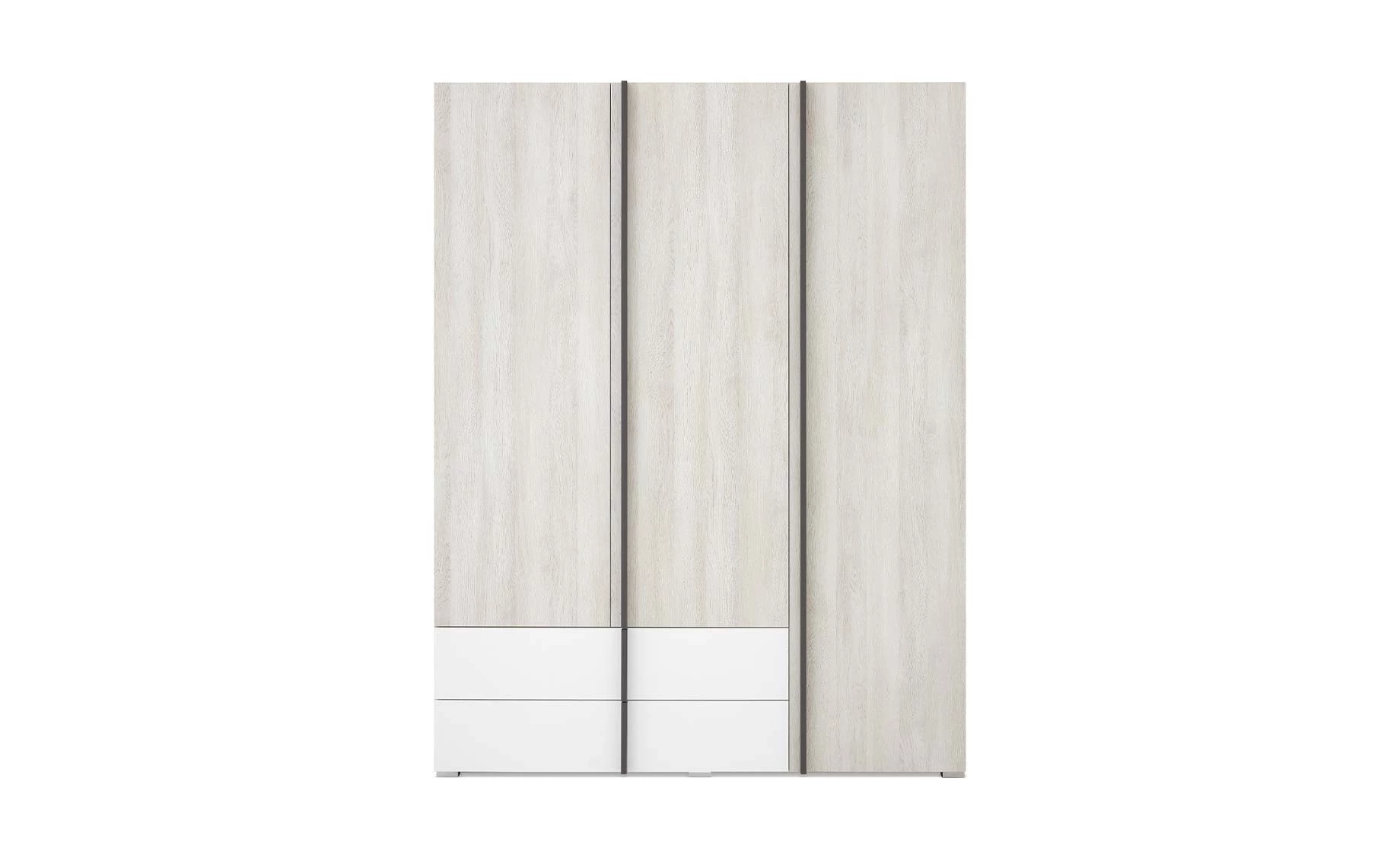 Remo ormar 3 vrata+2 ladice 150x53x195 cm bijela/natur