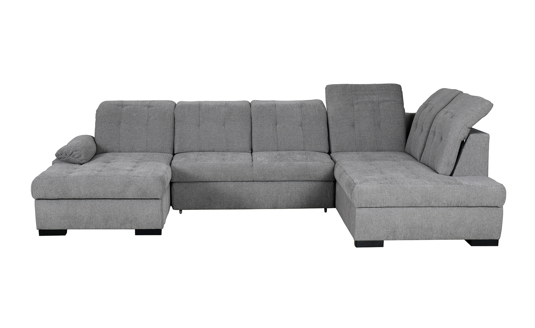 Brookly ugaona garnitura sa ležajem siva desna 340x220x90 cm