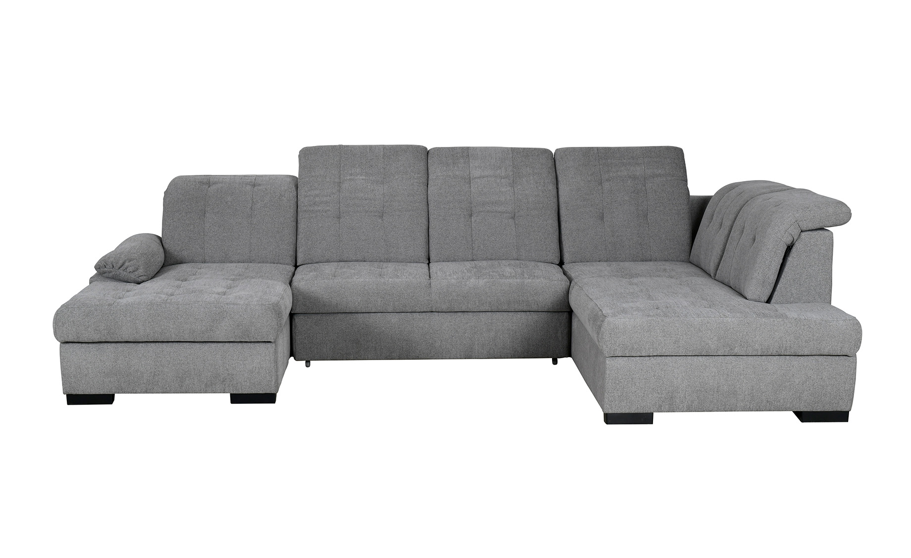 Brookly ugaona garnitura sa ležajem siva desna 340x220x90 cm