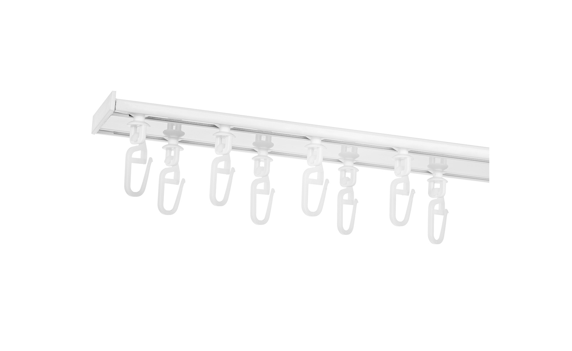 Vodilica stropna dvokanalna aluminijska,200 cm, bijela