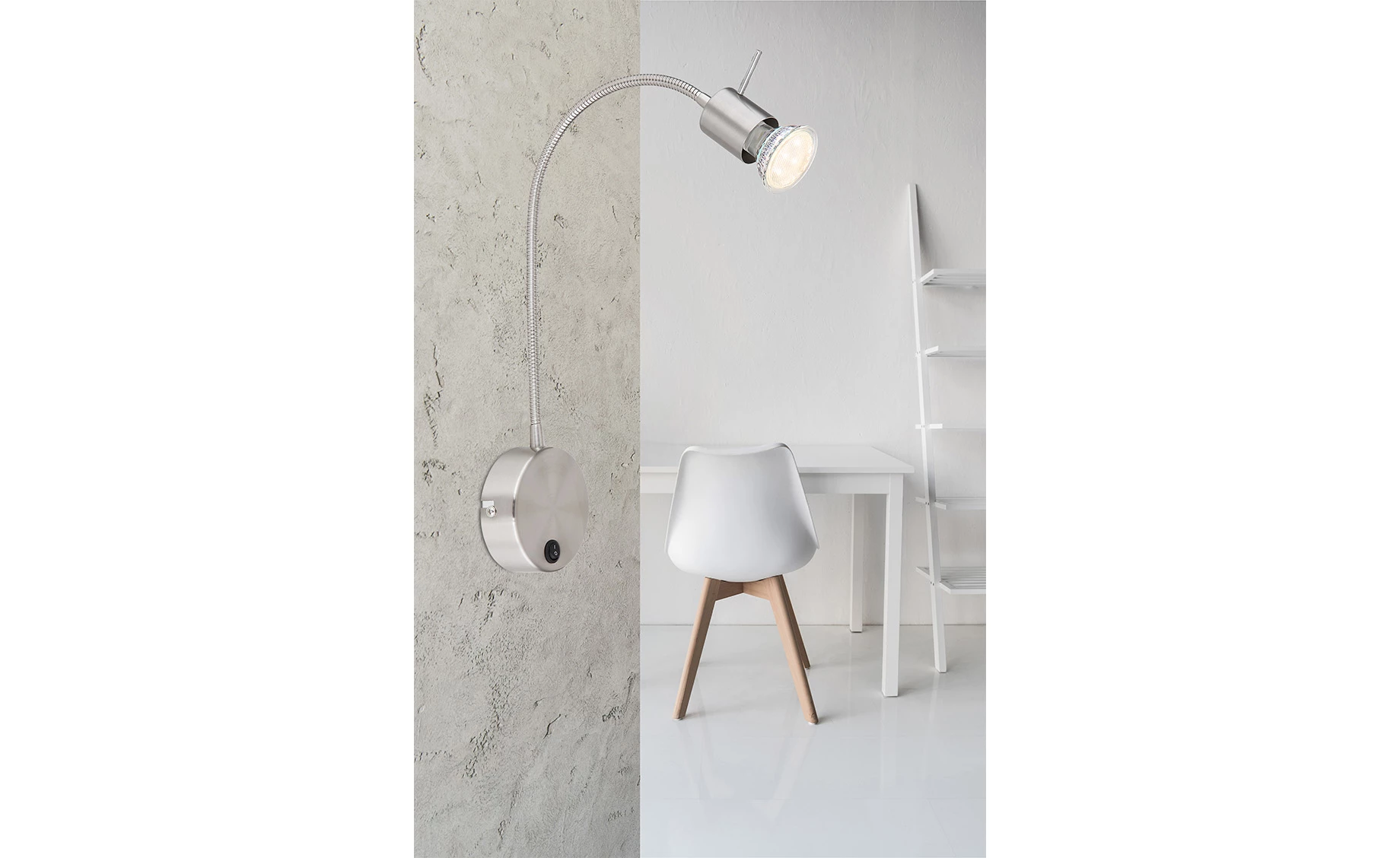 Zidna lampa Milly srebrna