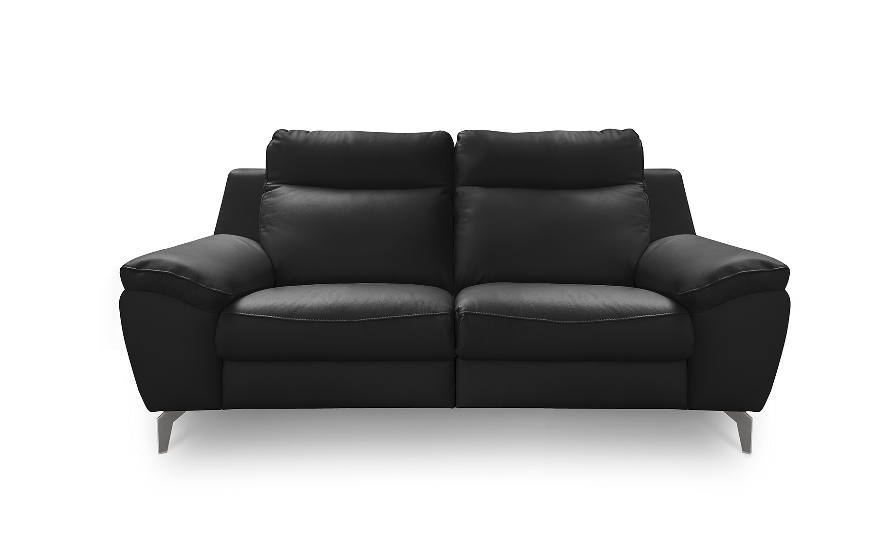 Perle dvosed sa dva električna relax mehanizma koža crna 178x96x95 CM