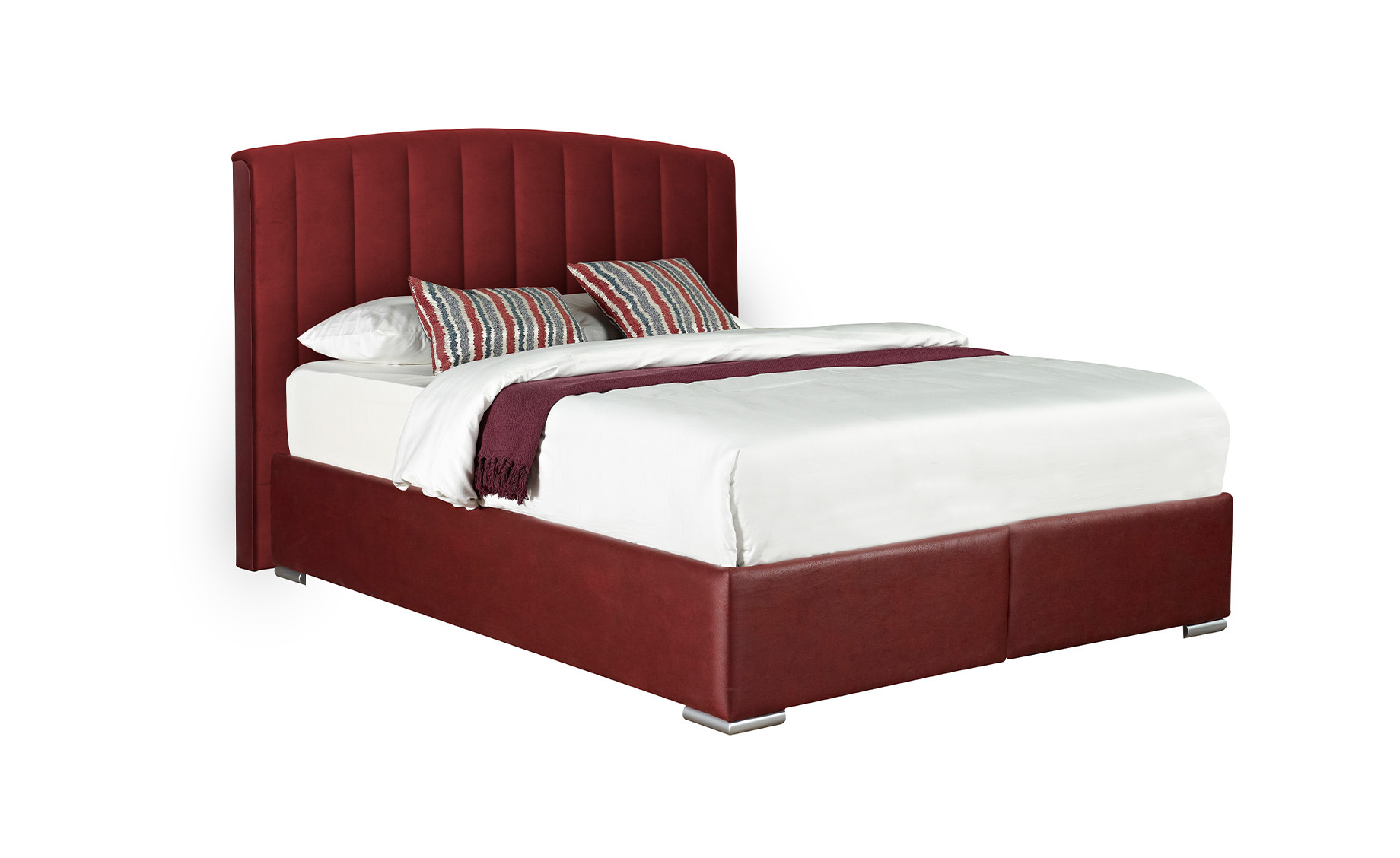 Urbino krevet sa prostorom za odlaganje 157x213x123 cm crveni