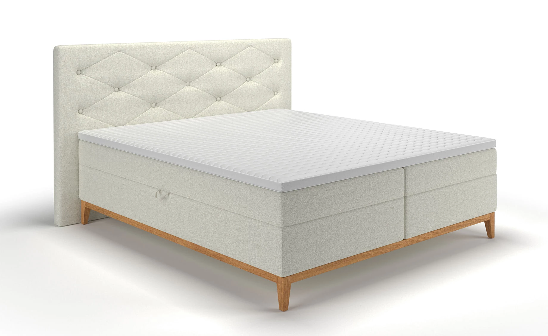 Hout boxspring krevet 184x215x113 cm