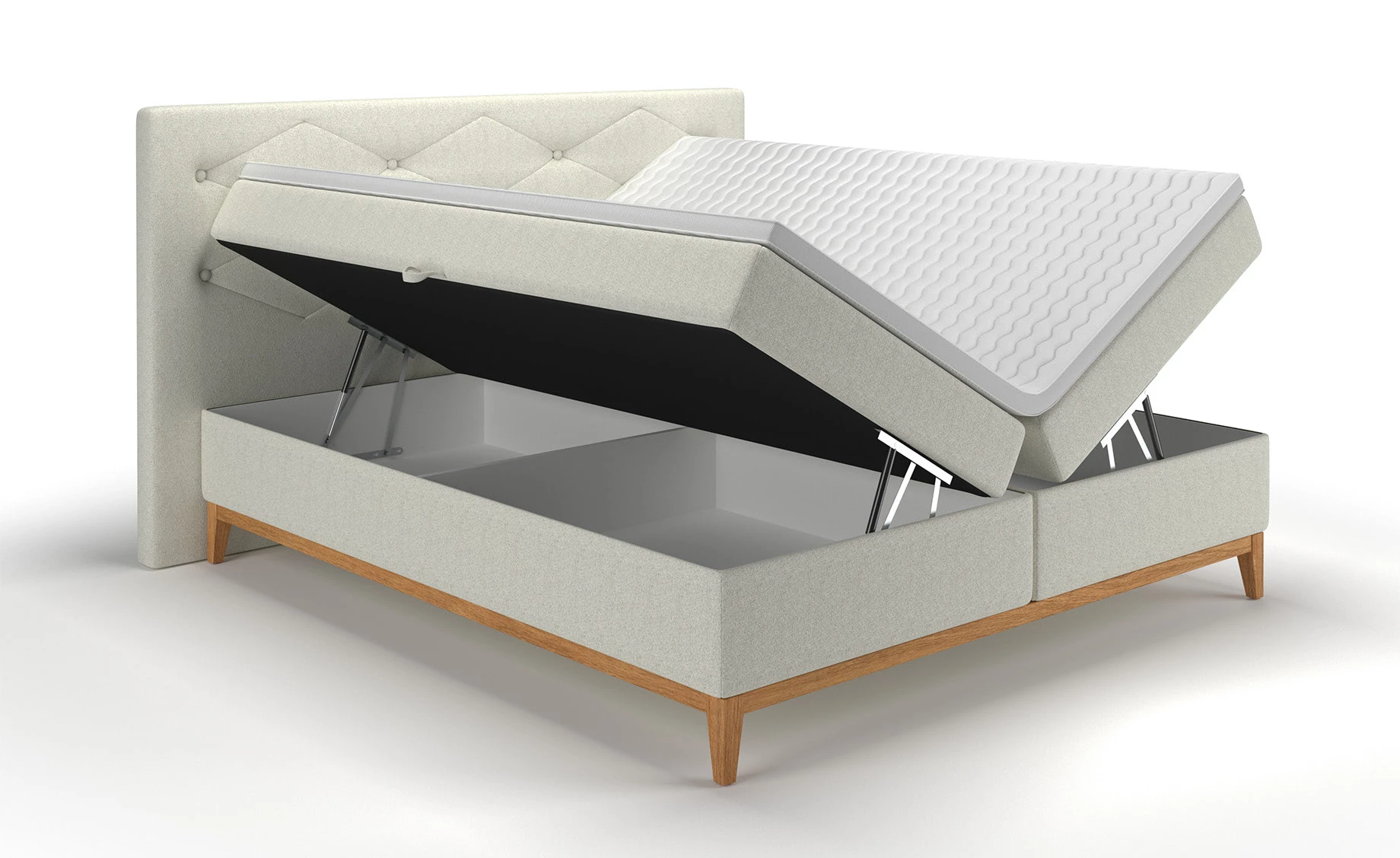 Hout boxspring krevet 184x215x113 cm