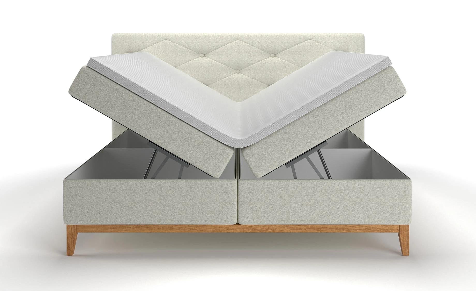 Hout boxspring krevet 184x215x113 cm