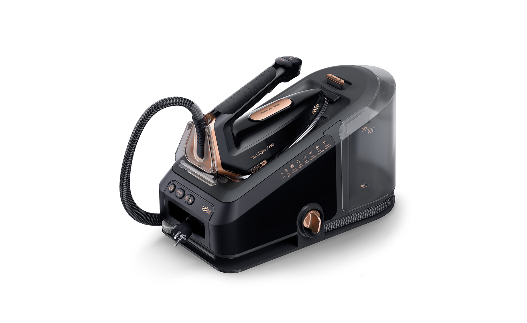 braun dampfbügelstation carestyle 7 pro is7286 bk