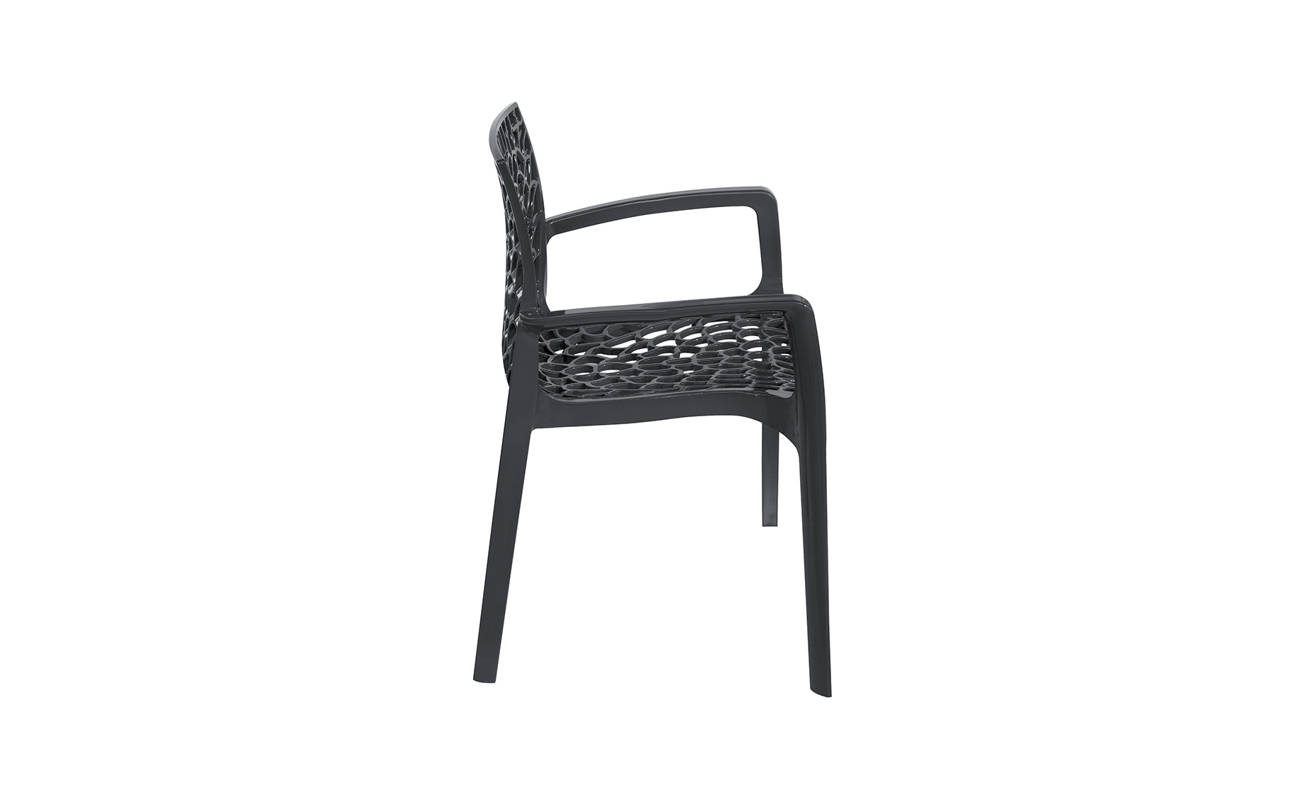 Gruvyer stolica sa rukonaslonima 58x53x81 cm antracit