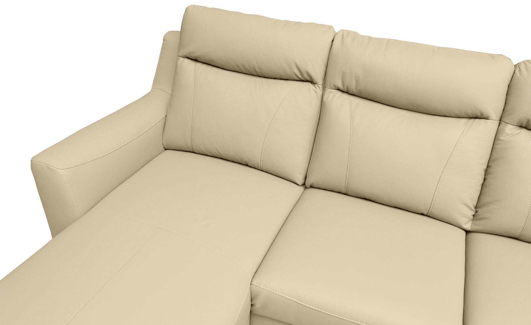 Link ugaona garnitura sa ležajem madras koža leva 235x169x100