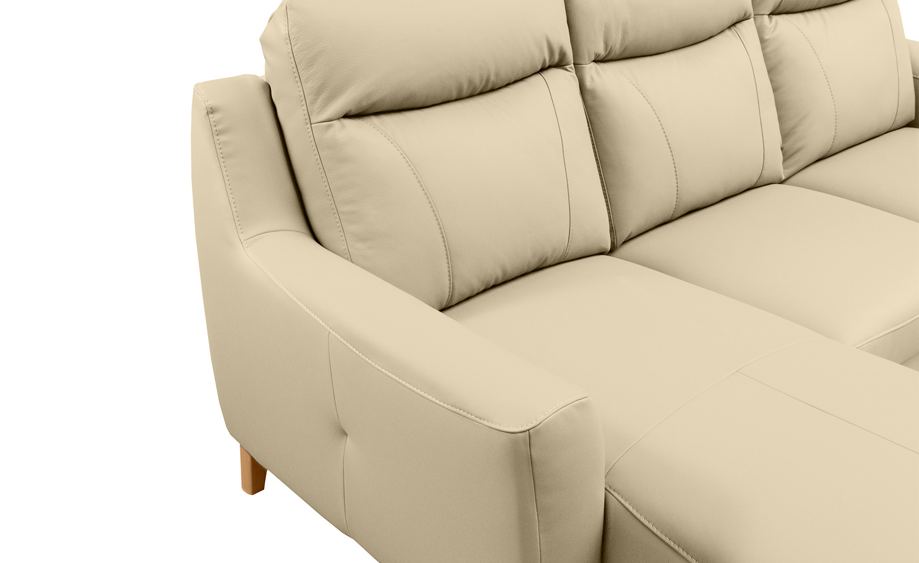 Link ugaona garnitura sa ležajem madras koža leva 235x169x100