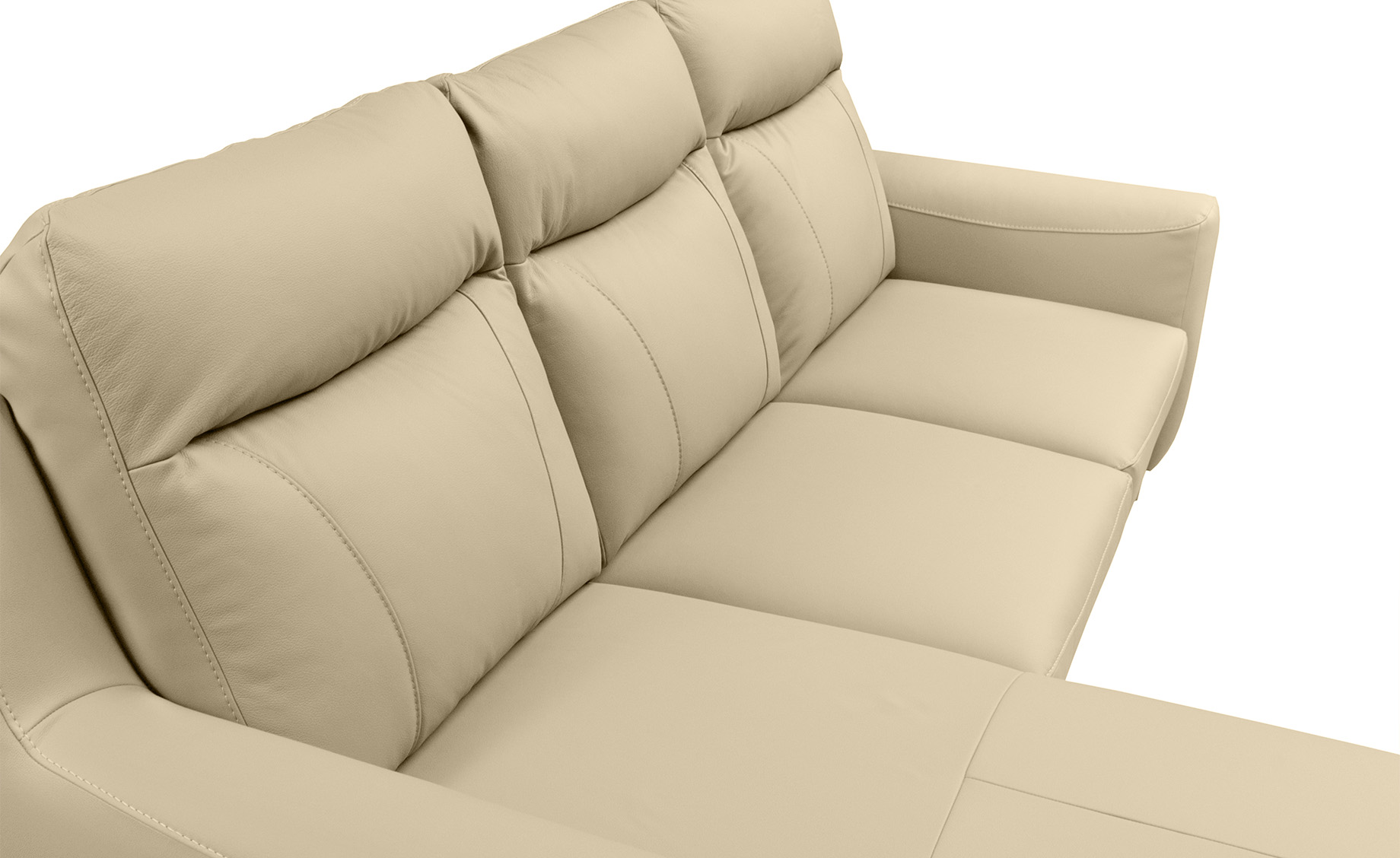 Link ugaona garnitura sa ležajem madras koža leva 235x169x100