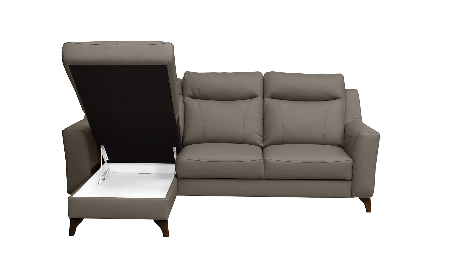 Link ugaona garnitura sa ležajem madras koža leva 235x169x100