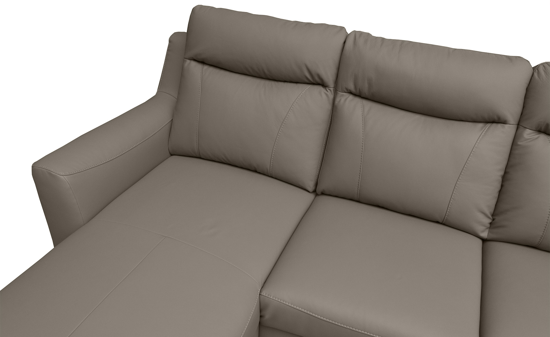 Link ugaona garnitura sa ležajem madras koža leva 235x169x100