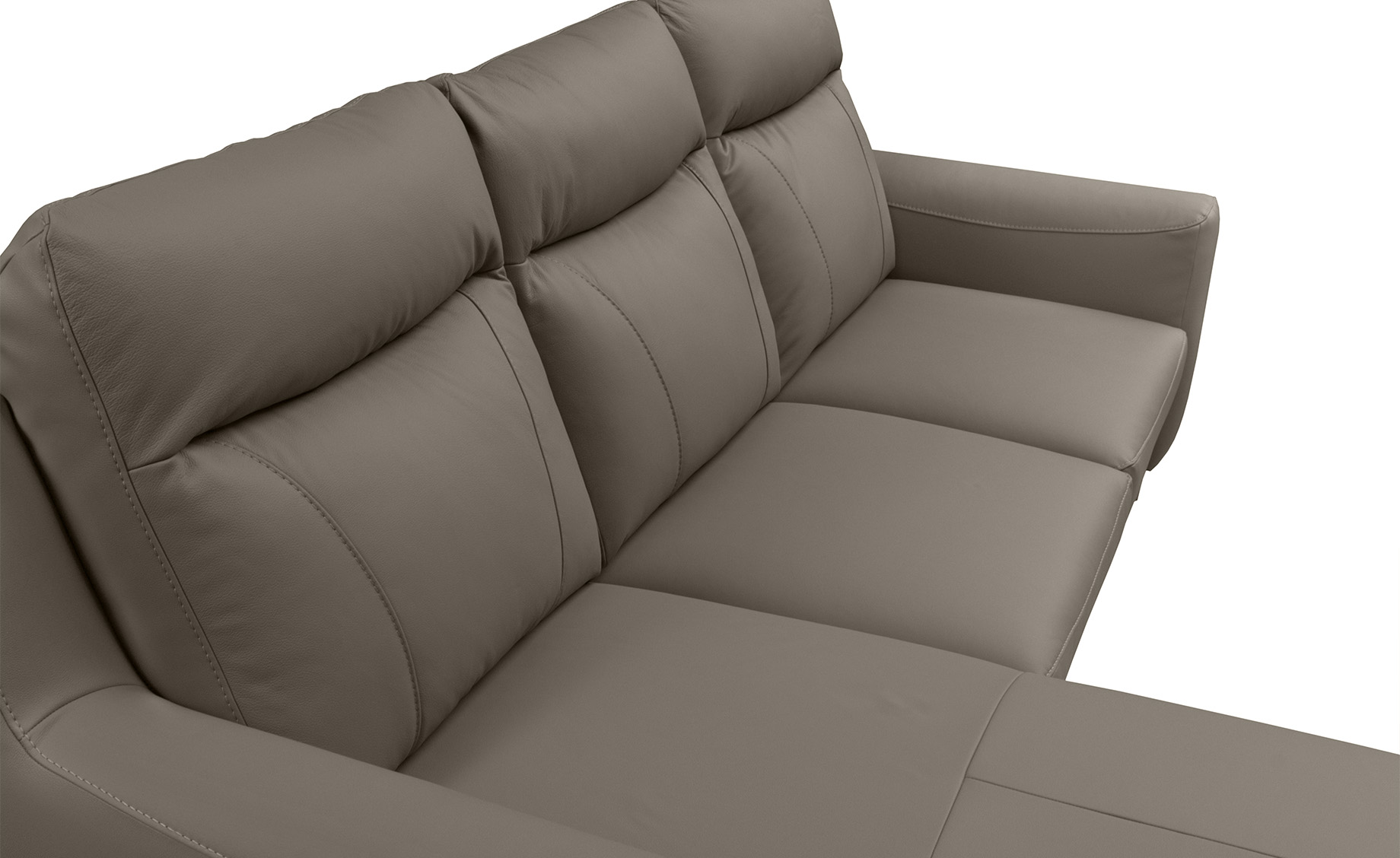 Link ugaona garnitura sa ležajem madras koža leva 235x169x100