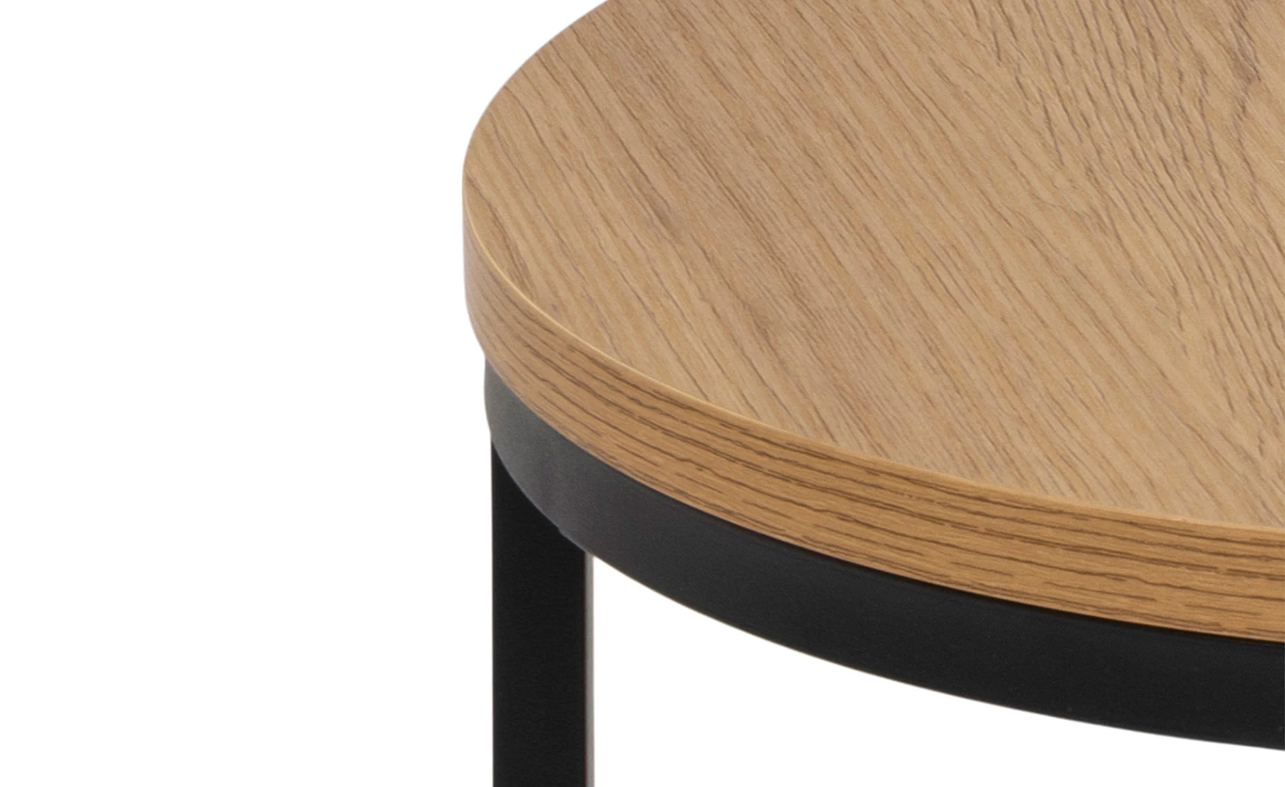 Spiro set stolića 2/1 natur/crni metal