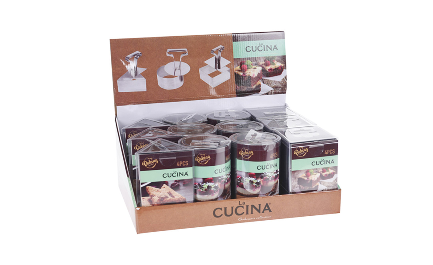 Set 4 kalupa za torte više oblika