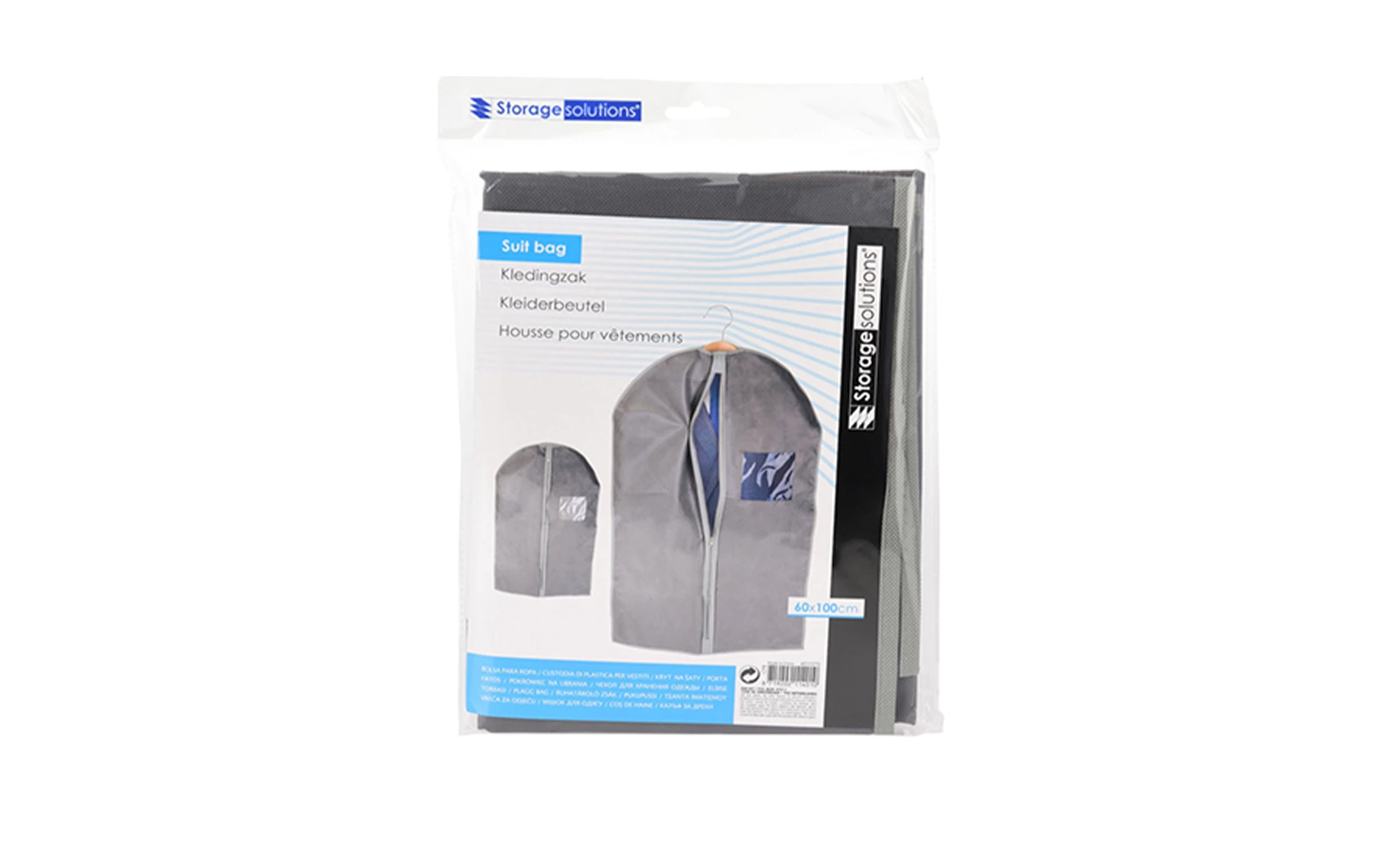 Navlaka za odeću Coly 60x100cm siva