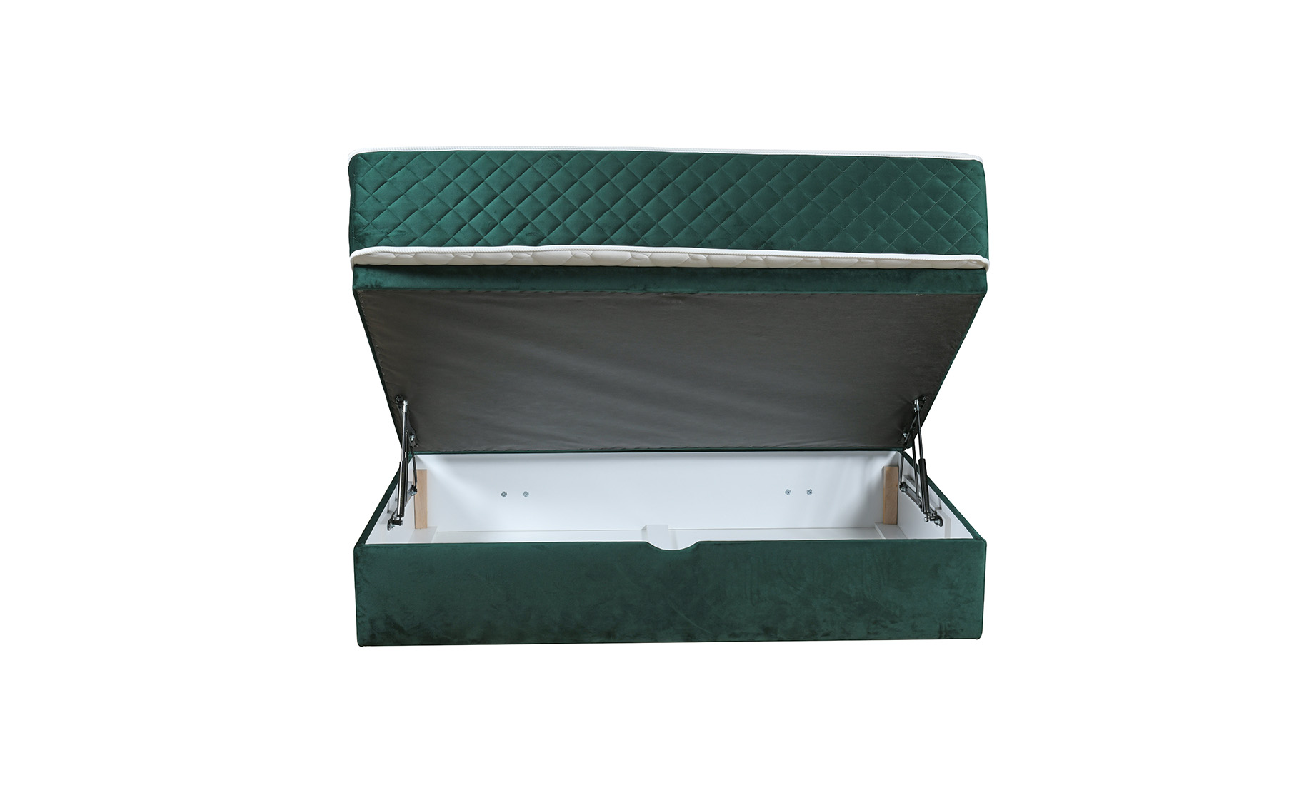 Manhattan boxspring krevet 160x210x122cm zeleni
