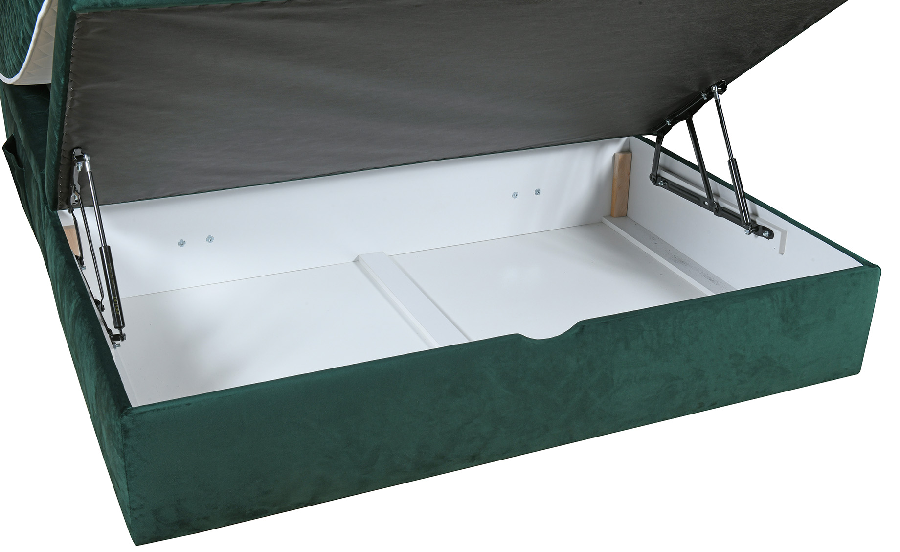Manhattan boxspring krevet 160x210x122cm zeleni