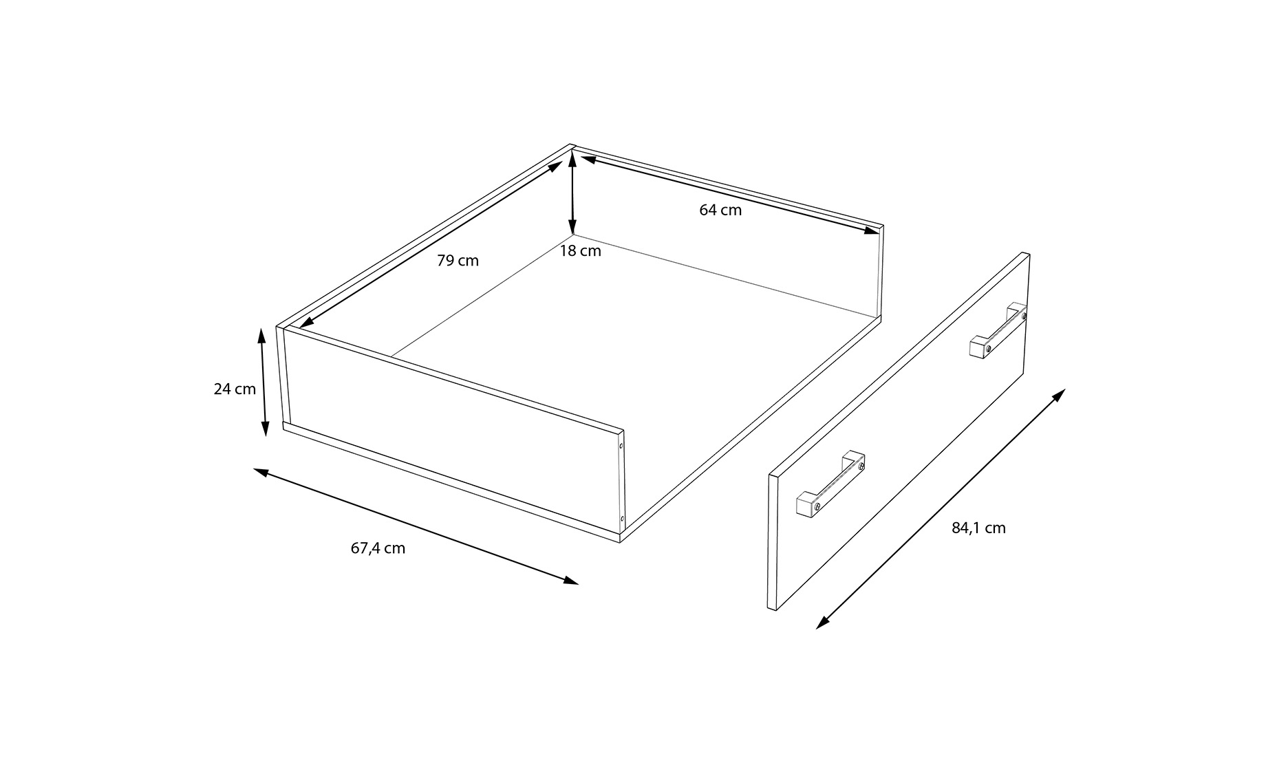 Clif fioka 84x67x24 cm