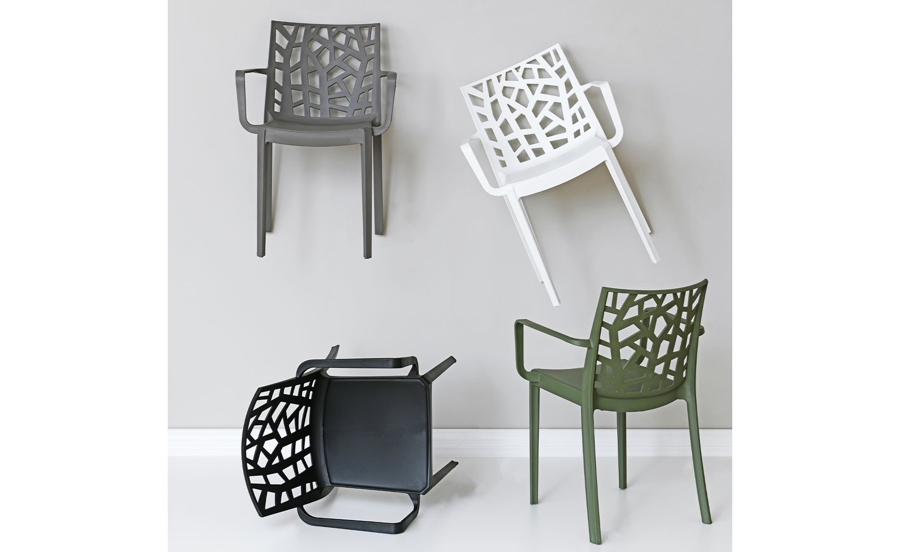 Matrix stolica 58x55x82 cm siva