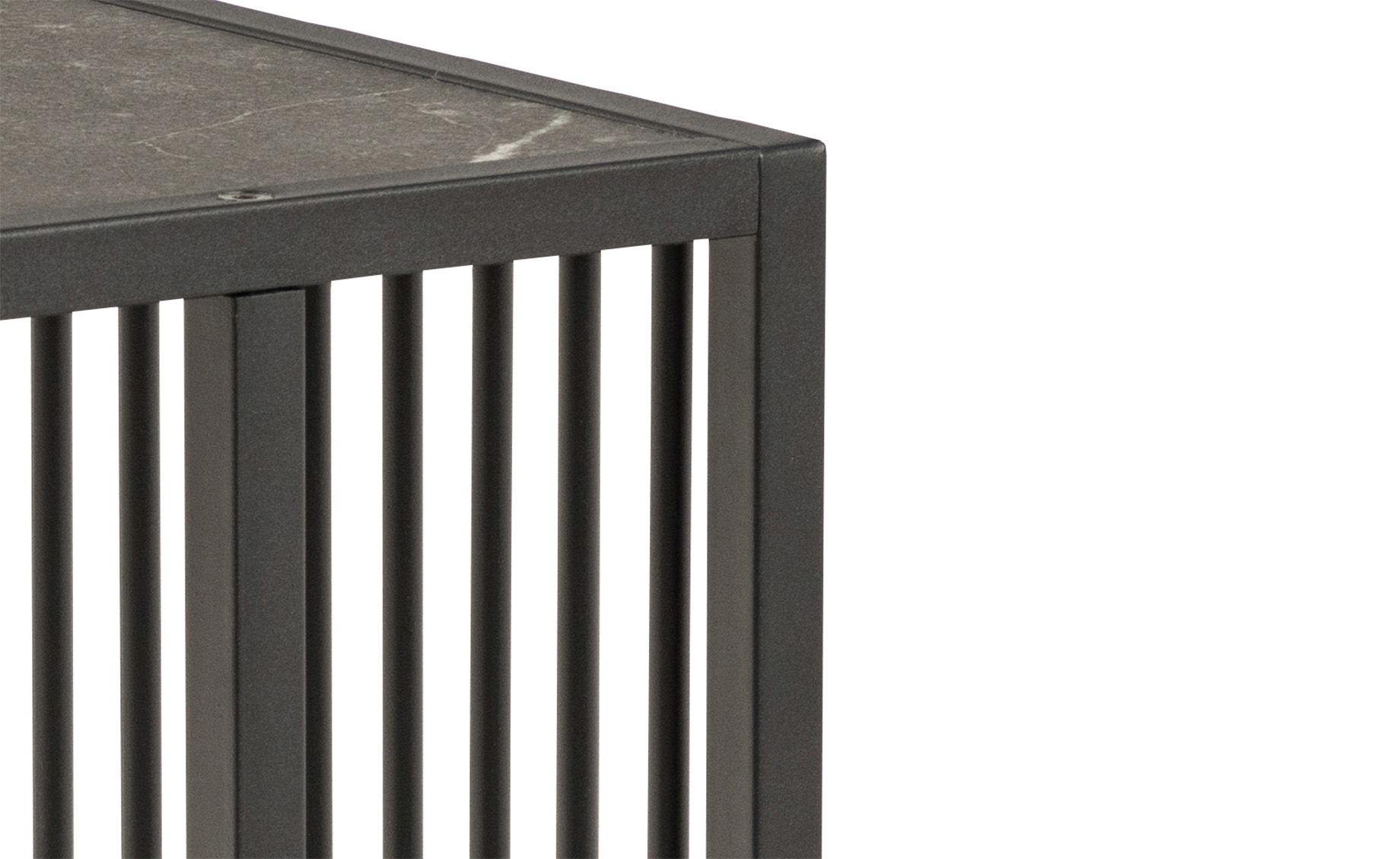 Strington klub sto 35x43x63 cm crni metal/crni mermer