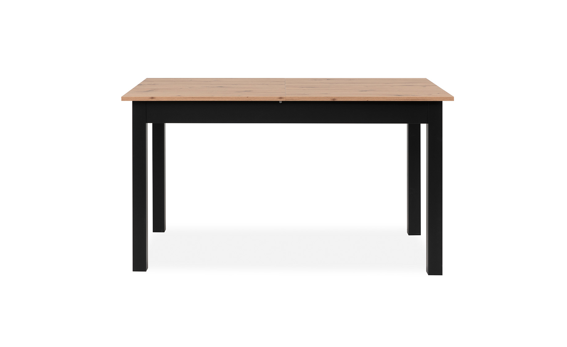 Coburg sto produživi 137(177)x80x76,7 cm hrast/crni