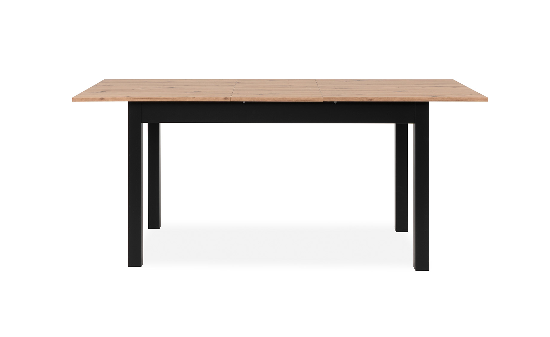 Coburg sto produživi 137(177)x80x76,7 cm hrast/crni