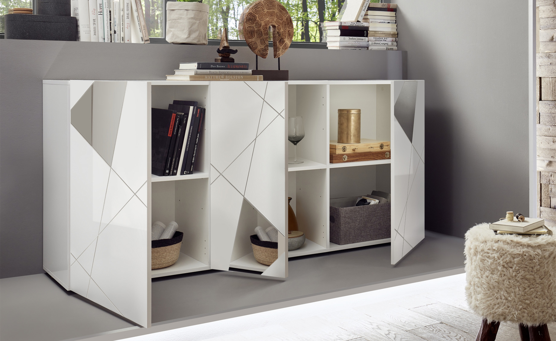 Vittoria komoda 3 vrata 181x42x84 cm