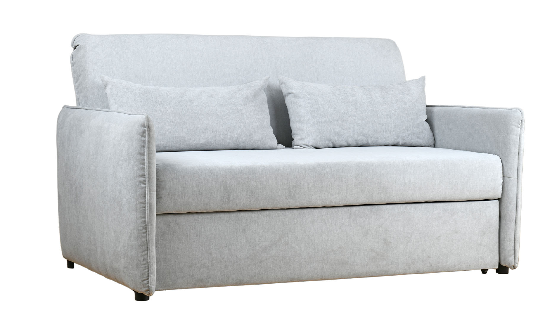 Berlin Luxe dvosed sa ležajem 158x98x90 cm sivi