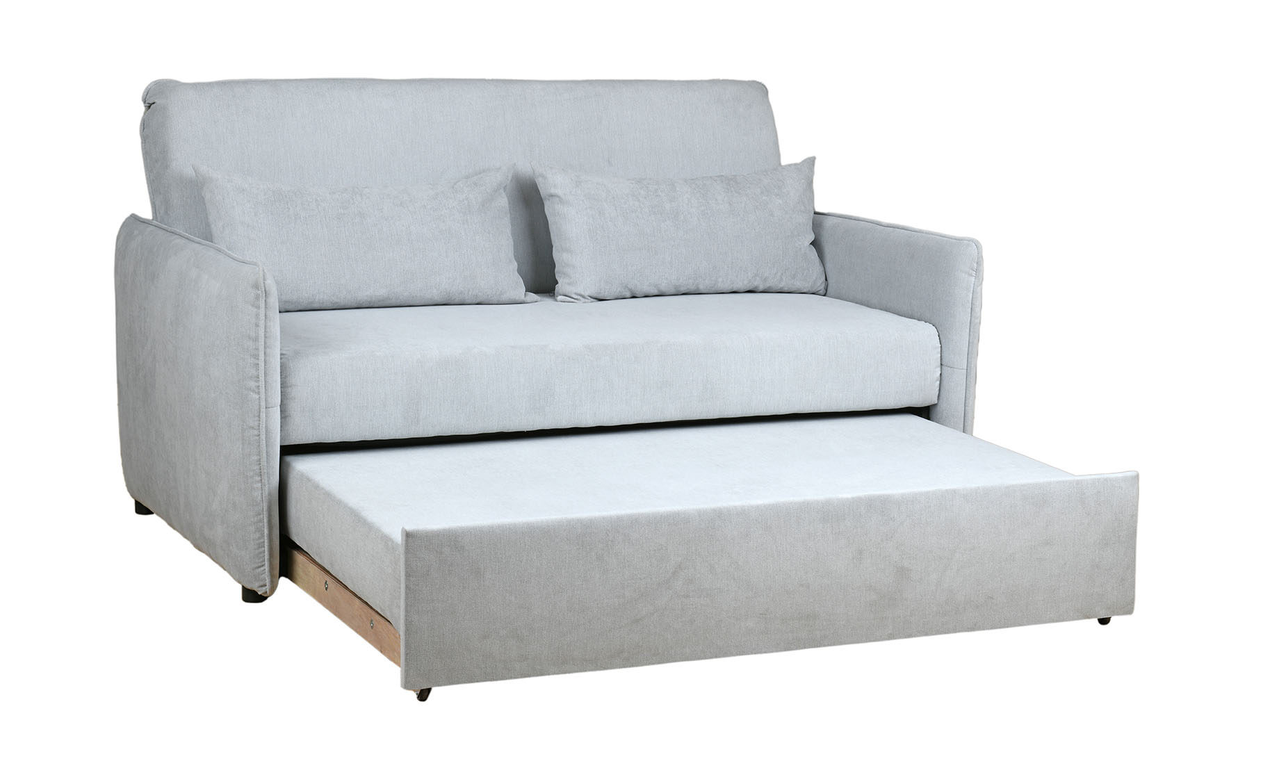 Berlin Luxe dvosed sa ležajem 158x98x90 cm sivi