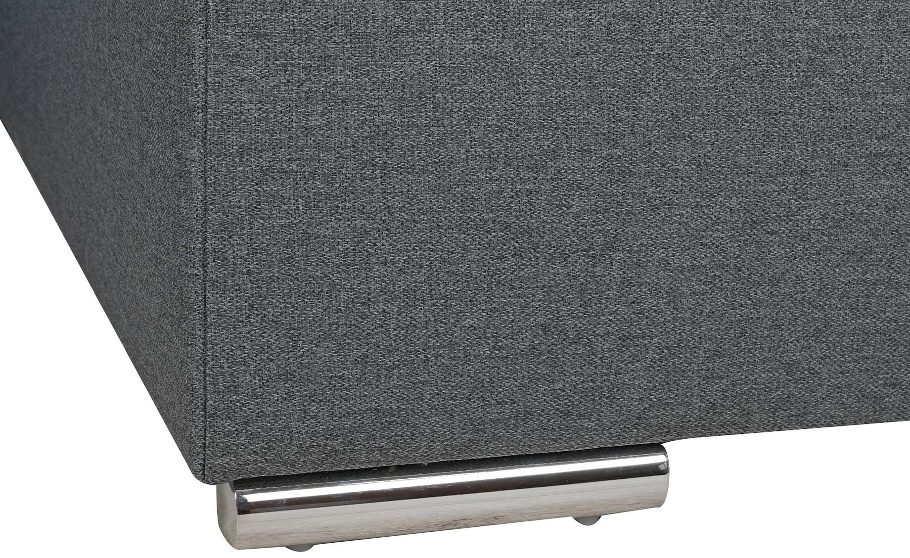 Korfu Luxe ugaona garnitura sa ležajem i prostorom za odlaganje siva 273x163x90cm desna