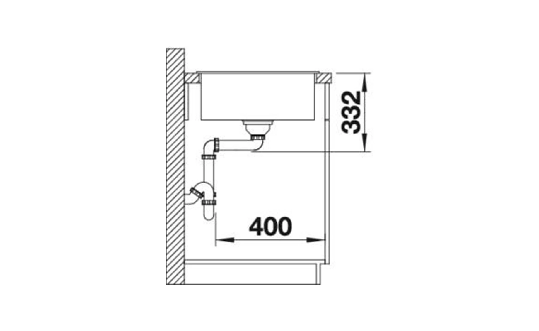 Blanco ZIA 5S silgranit sudopera 86x50 PDur bela