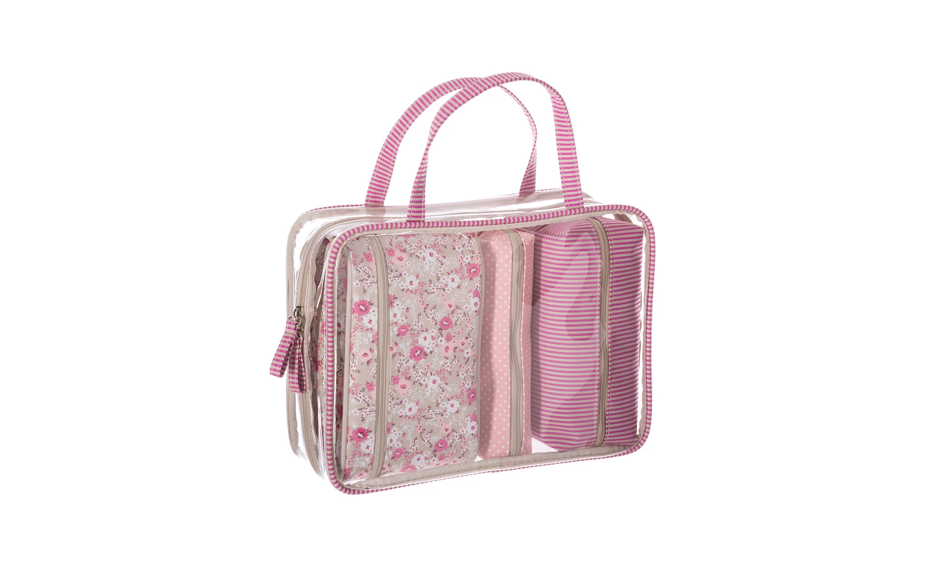 Kozmetička torbica Flora set 4kom više boja