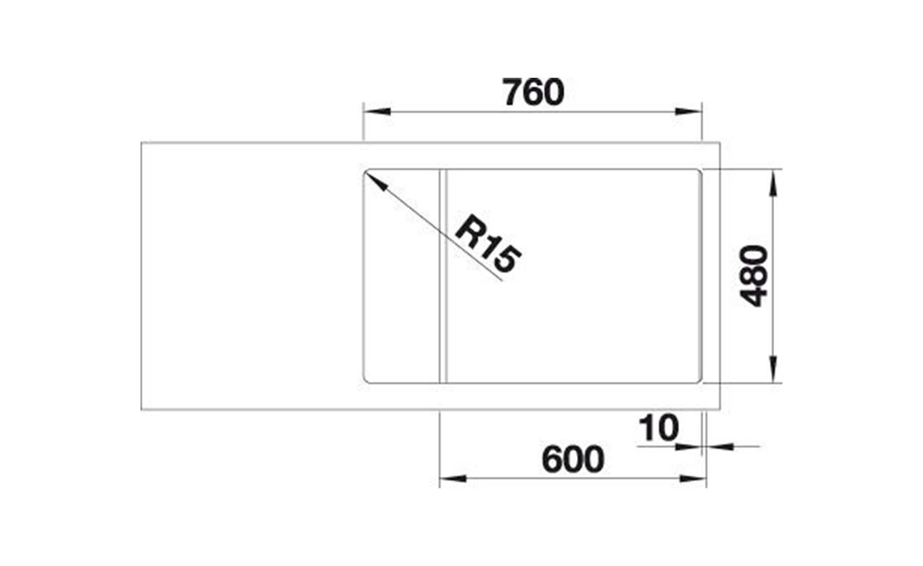 Blanco ZIA XL 6 S Compact silg.sudopera 78x50 alumetalik