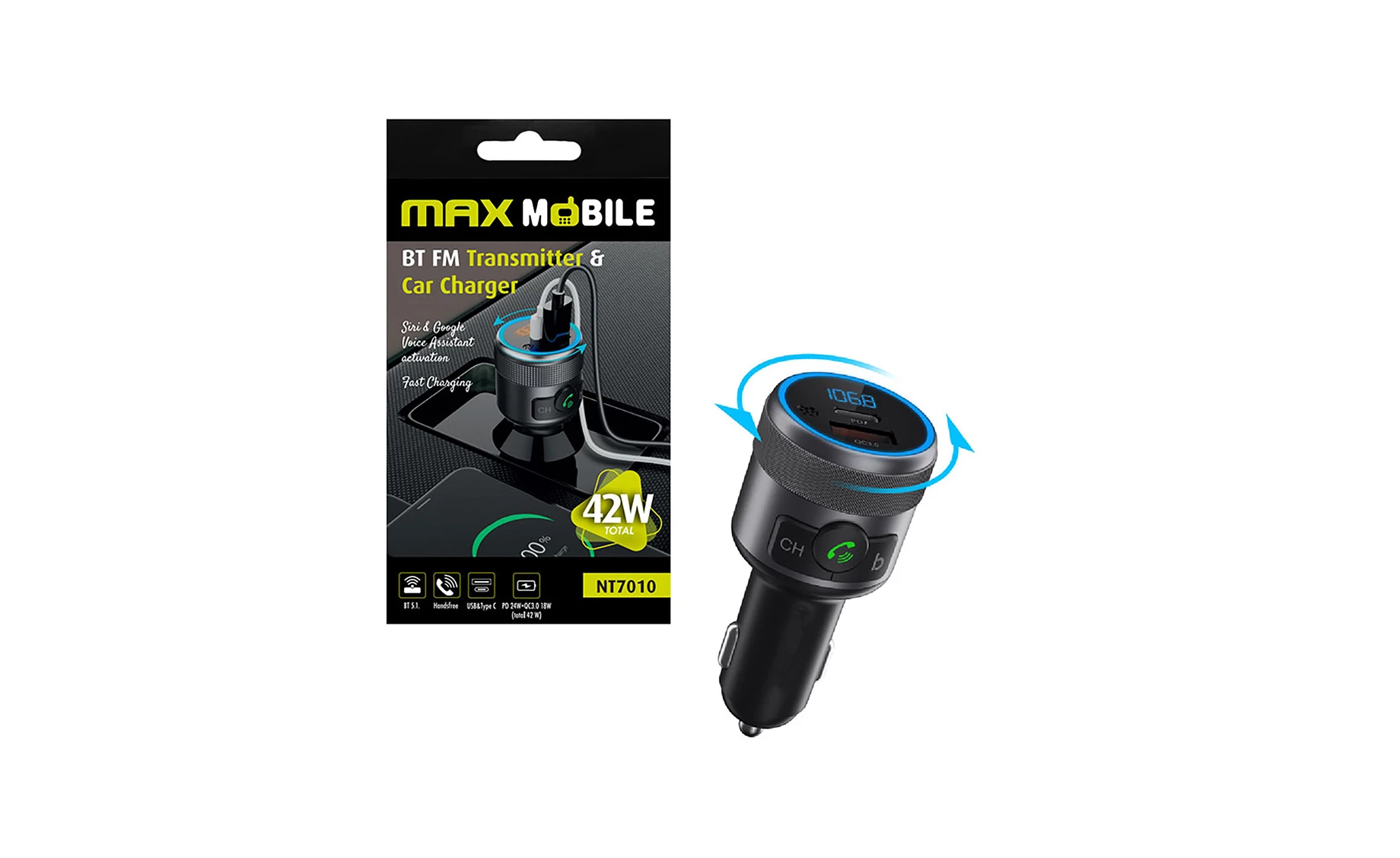 Max Mobile N7010 auto FM odašiljač