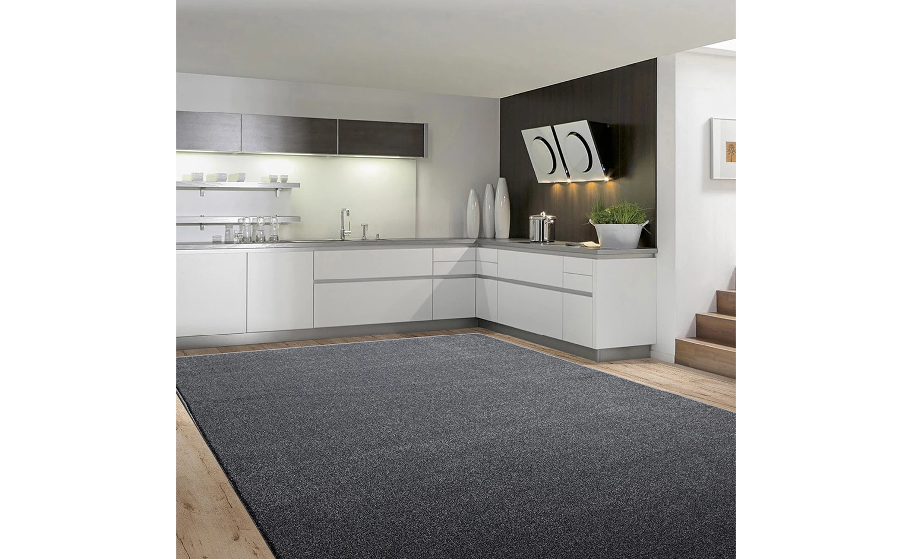Tepih beenom basic 80x150 cm tamno sivi
