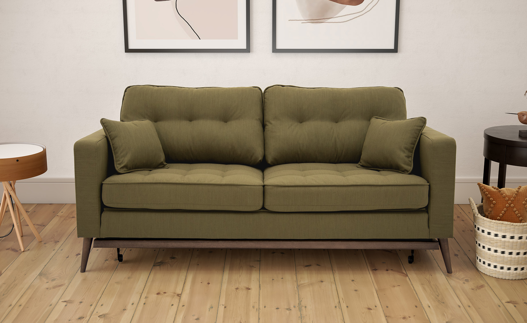 Liberty trosed sa ležajem tamno zeleni 216x87x87 cm