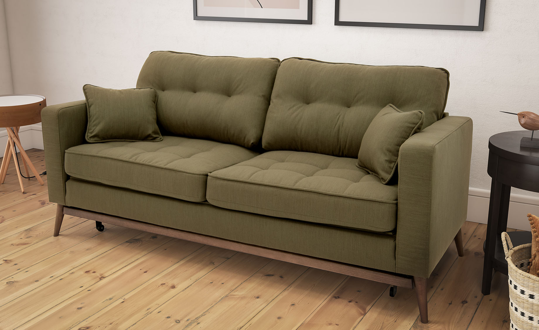 Liberty trosed sa ležajem tamno zeleni 216x87x87 cm