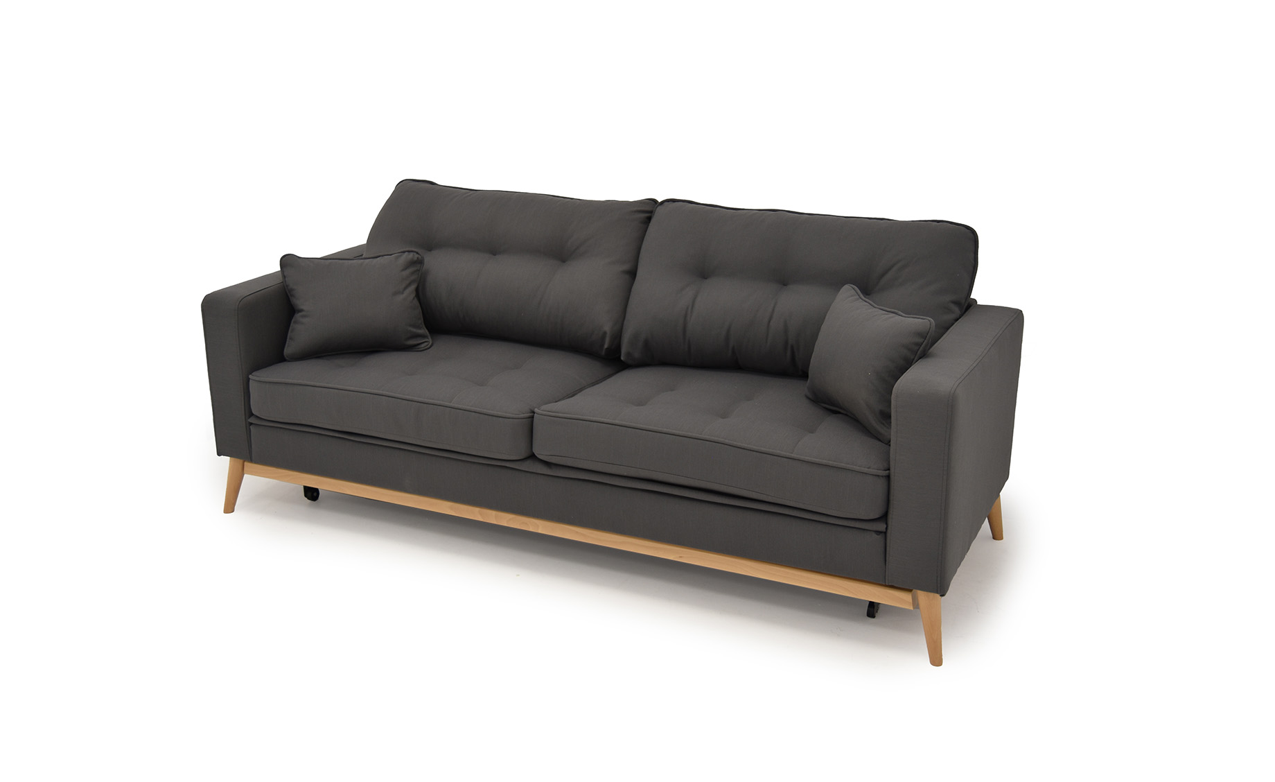 Liberty trosjed s ležajem sivi 216x87x87 cm