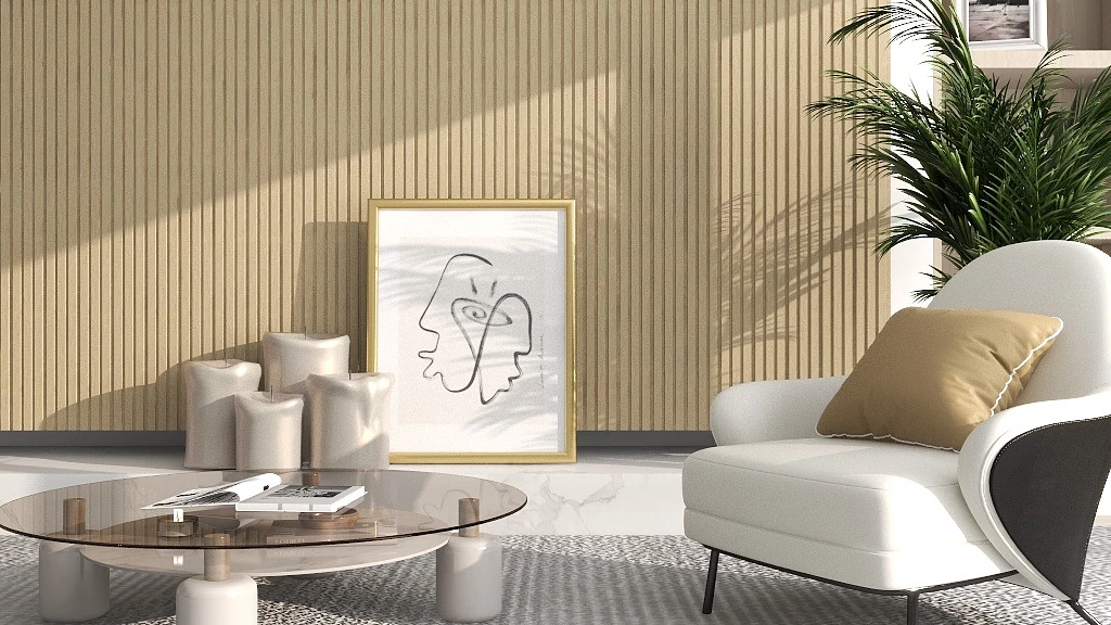 Deko panel 3d  basic m line natural 1,2x12,2x265cm