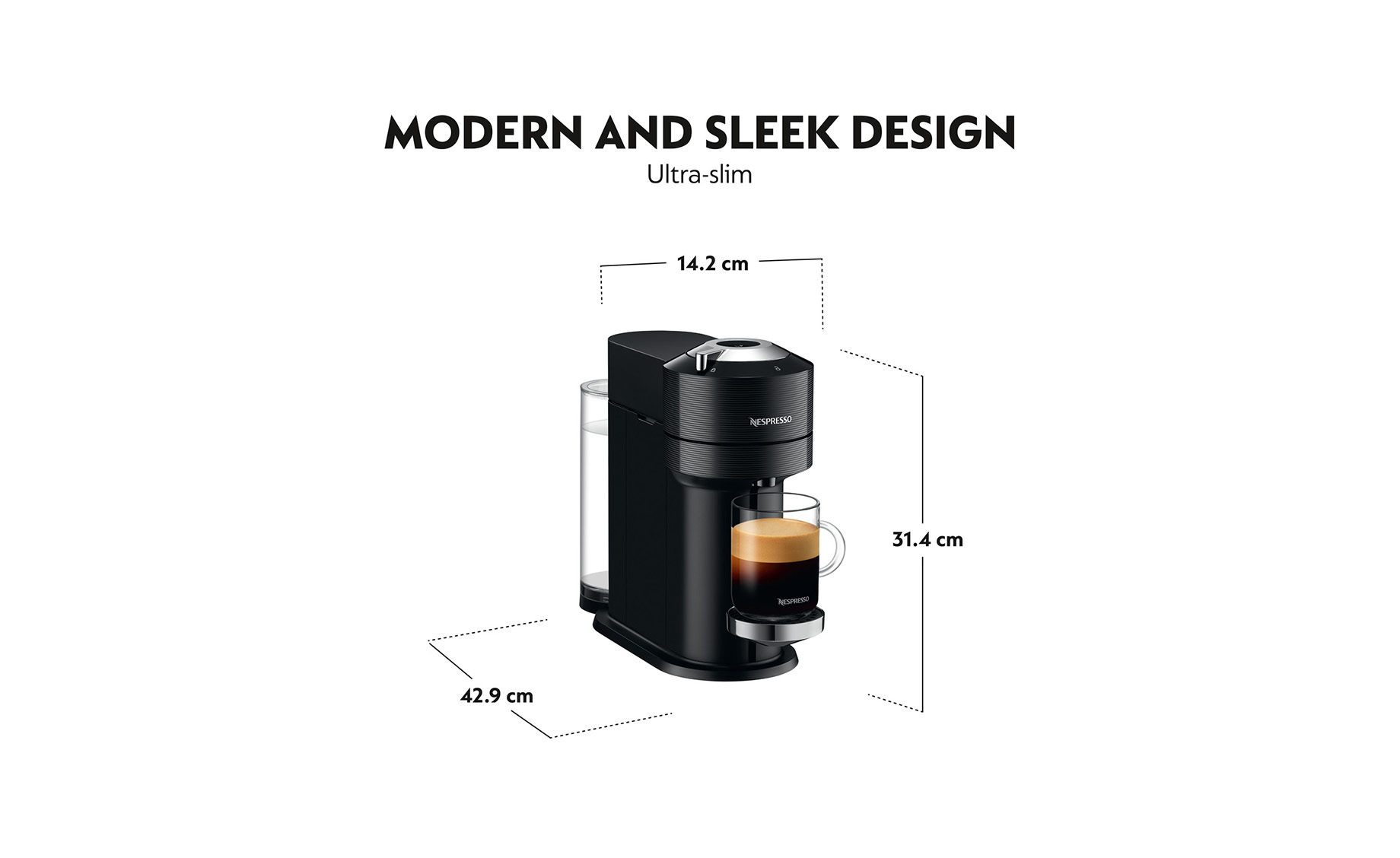 Nespresso Vertuo next premium crni aparat za kavu