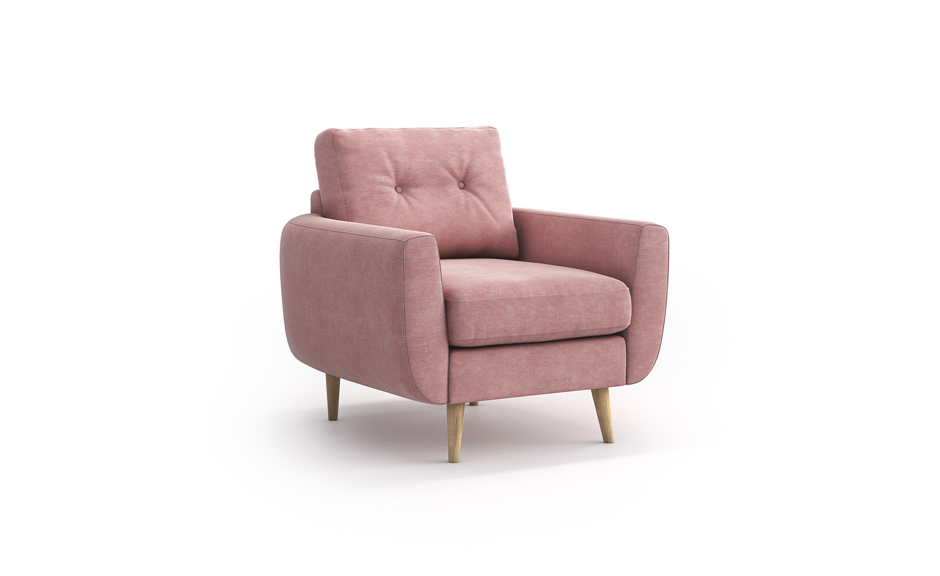 Harris fotelja 88x84x86 cm roze