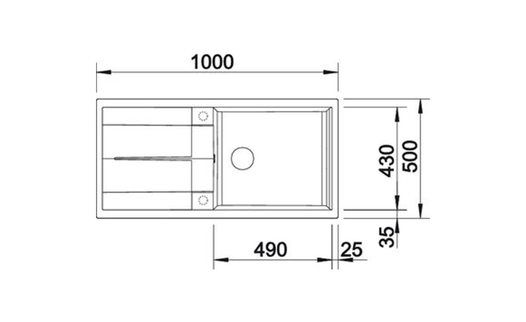 Blanco Metra XL 6 S sudoper 100x50cm + sifon,bijeli