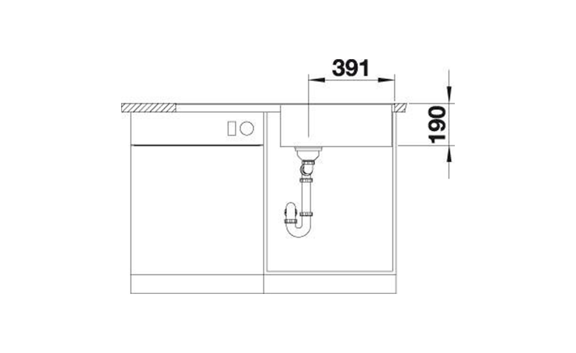 Blanco Metra XL 6 S sudoper 100x50cm + sifon,bijeli