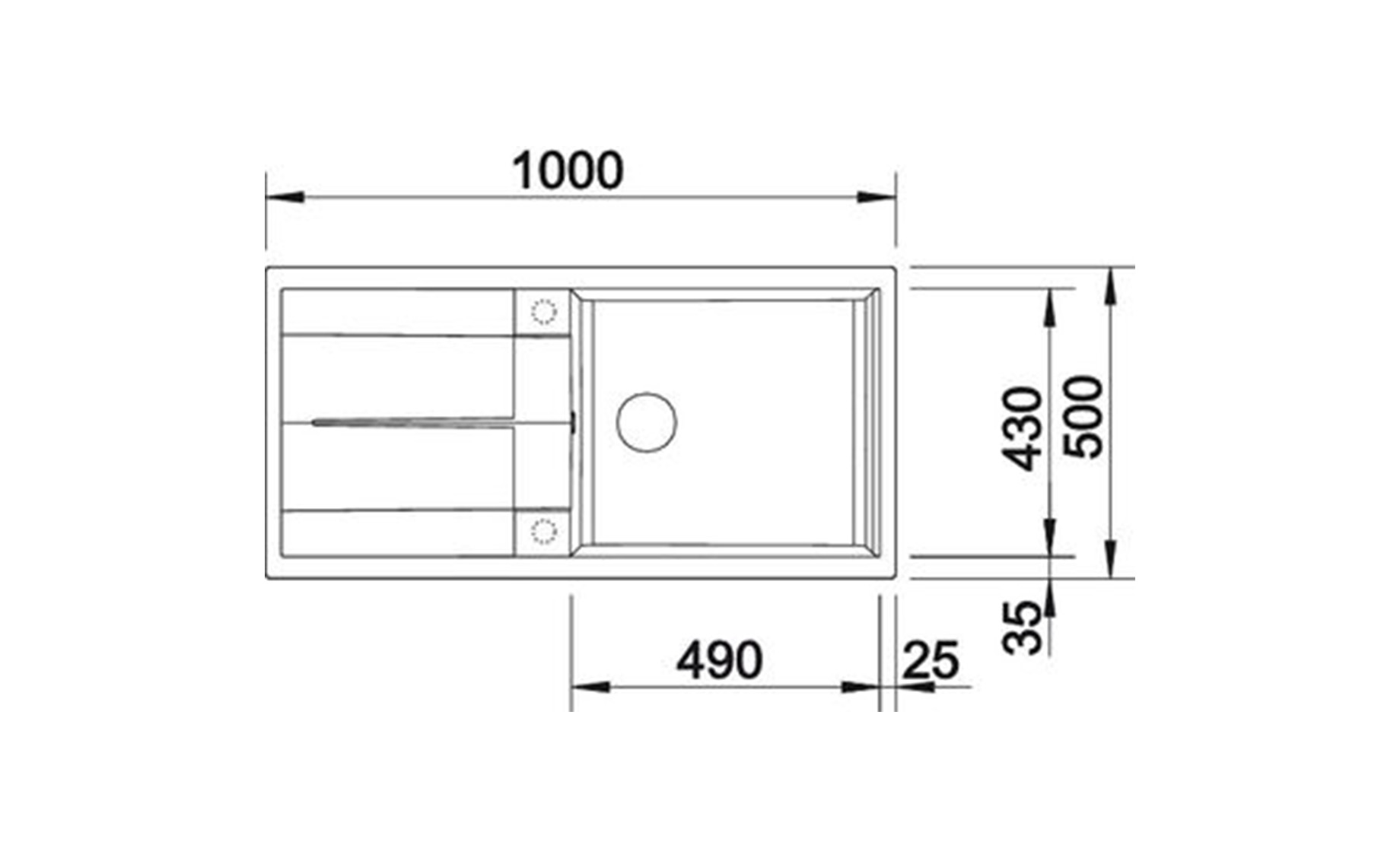 Blanco Metra XL 6 S sudoper 100x50cm + sifon,boja kave