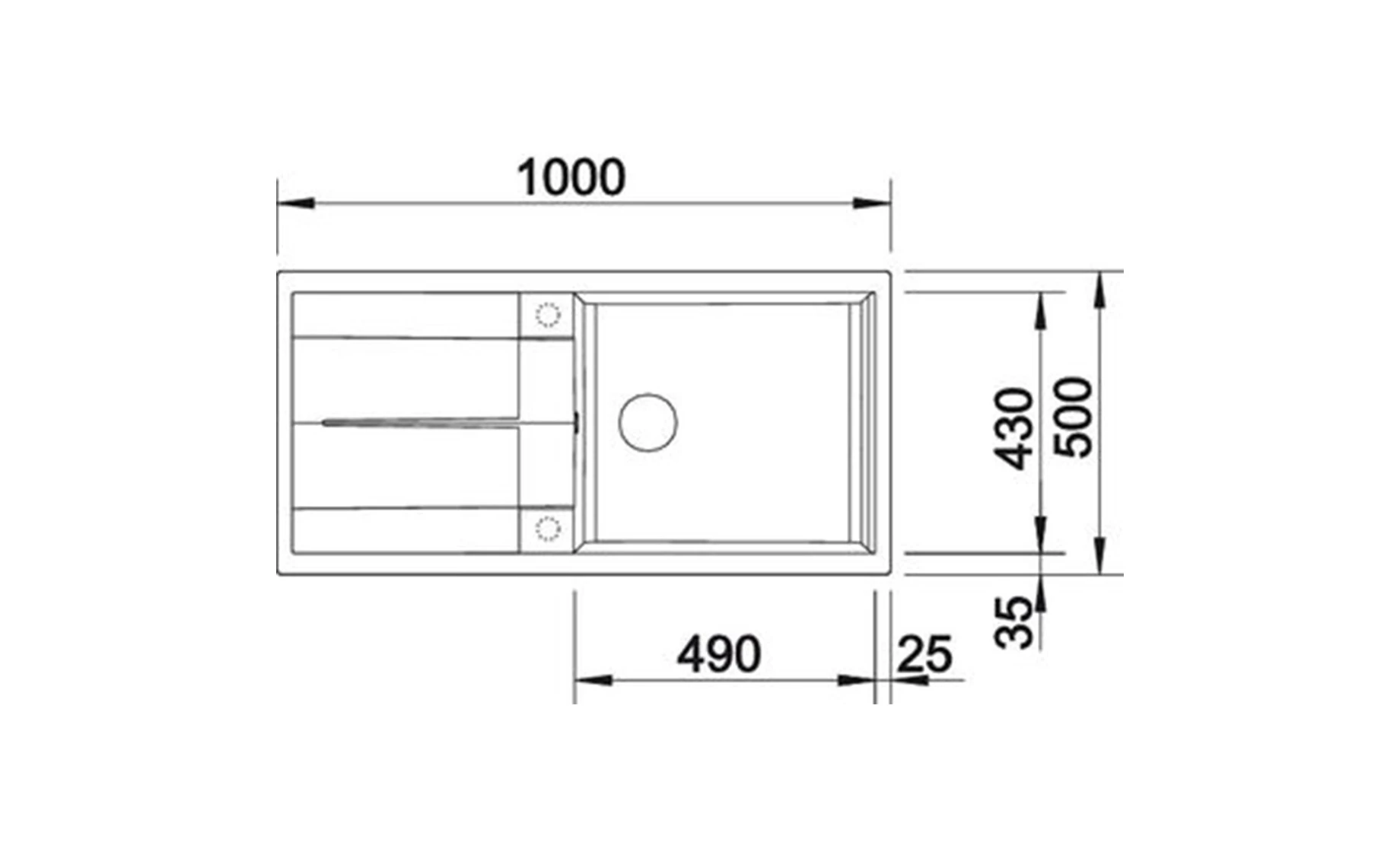 Blanco Metra XL 6 S sudoper 100x50cm + sifon,crni