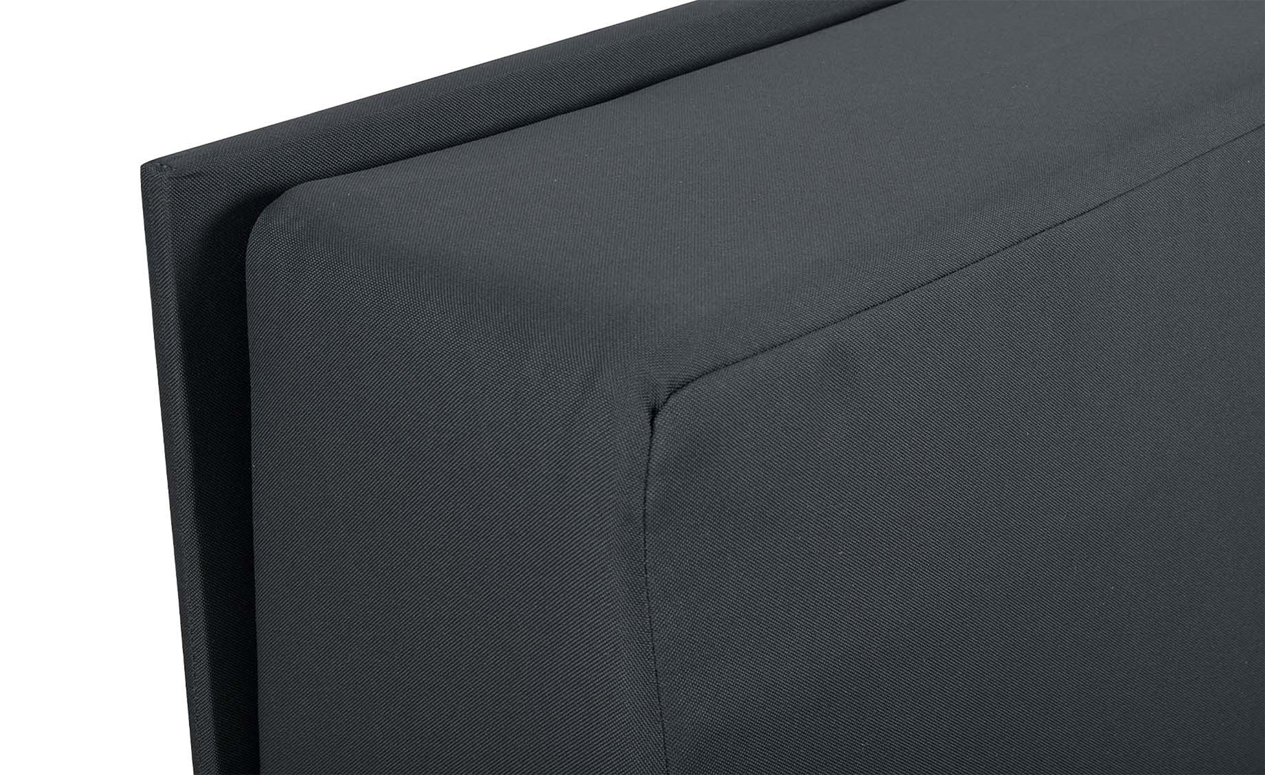 Golf new fotelja sa ležajem 92x99x100cm tamno siva / tamno sivi jastuci